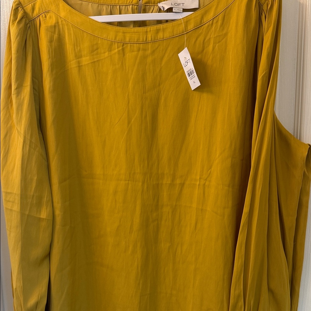 LOFT Golden Yellow/greenish Blouse